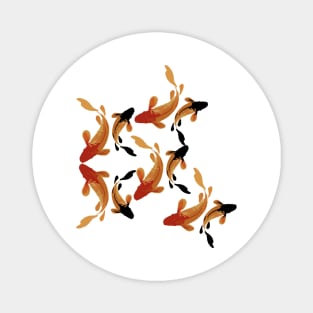 legendary japan koi fish logo, luck, prosperity, and good fortune Magnet